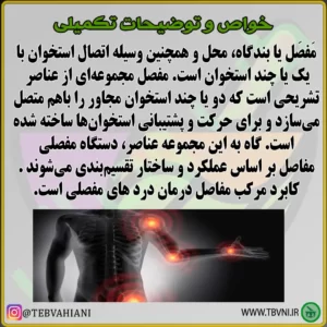 توضیحات مرکب یک مفاصل